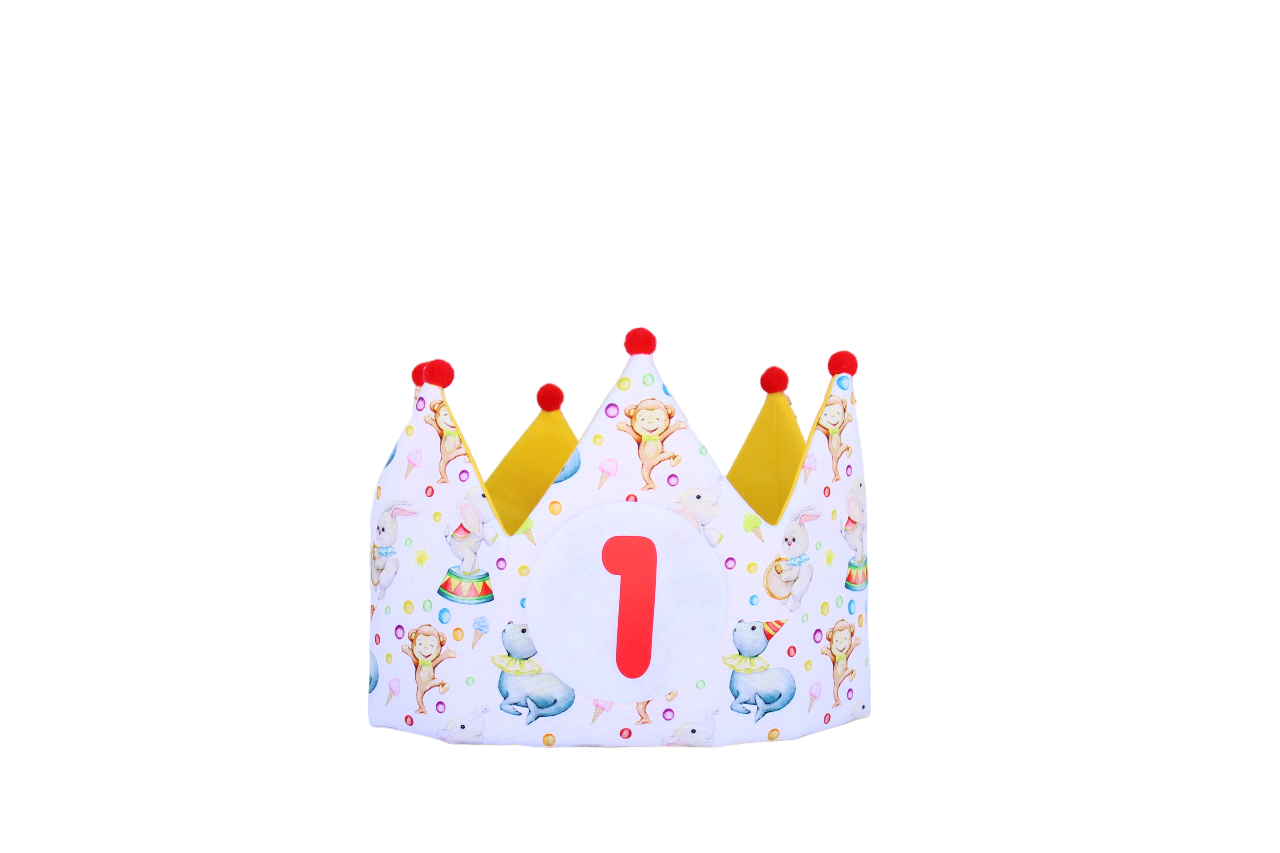 Corona de cumpleaños animalitos circus
